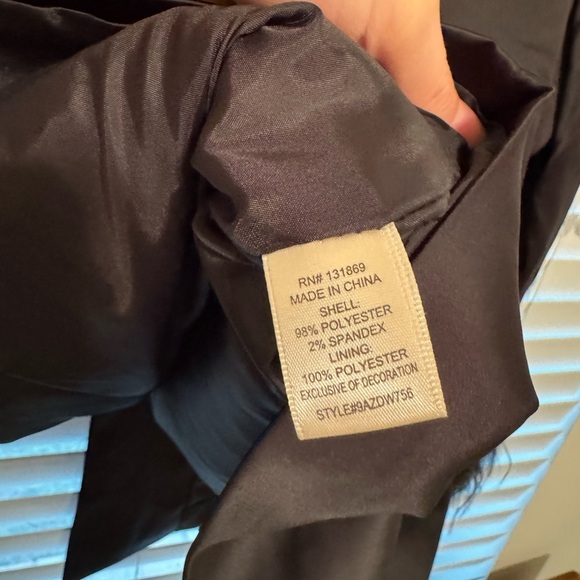 NWT Sincerely Jules Satin Blazer with Feather Cuff Sleeves and Jeweled Button - Picture 10 of 11